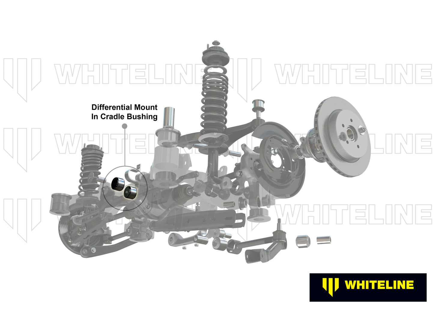 KDT911 Bushings de montage du différentiel arrière. - Nissan 370Z