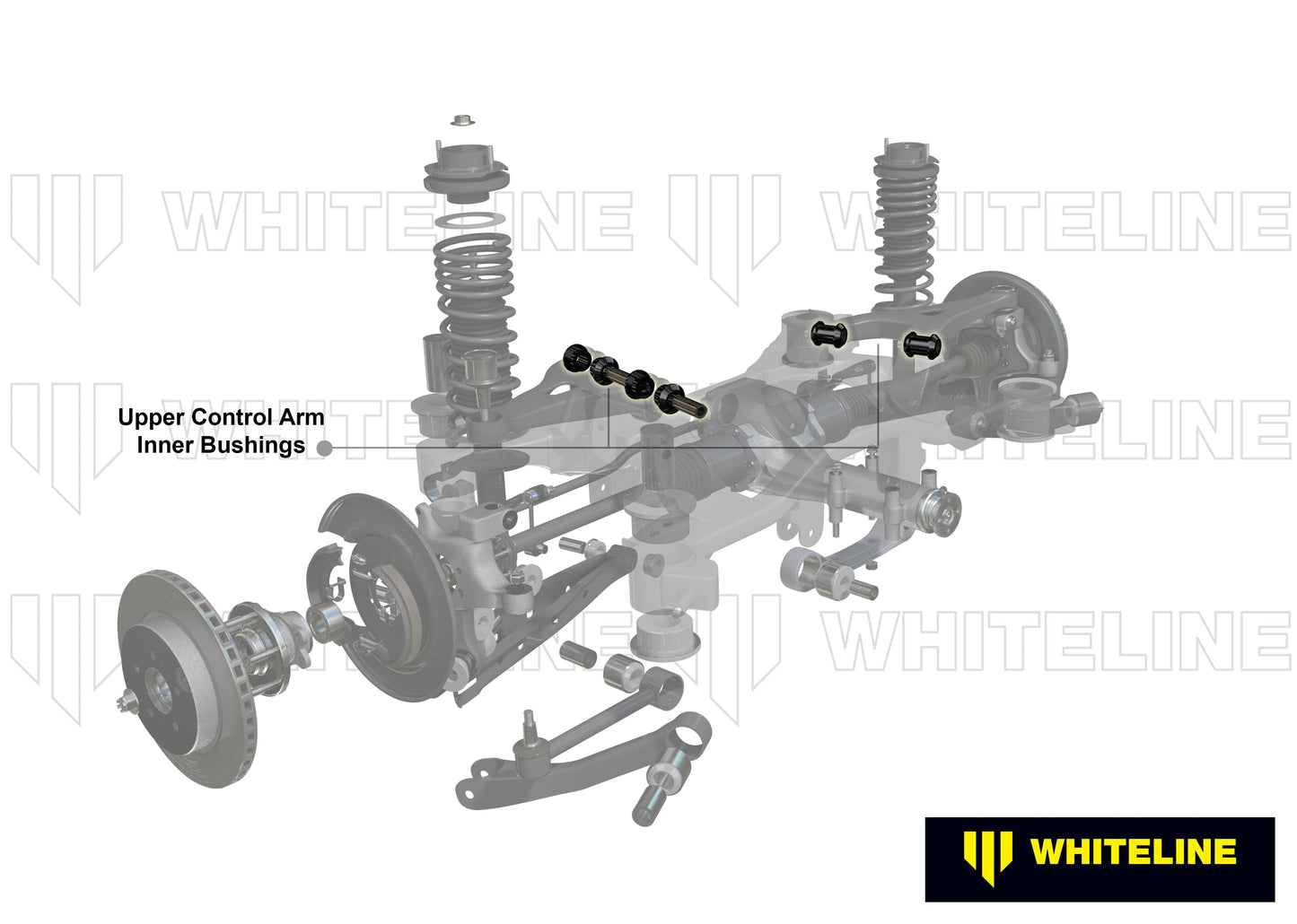 W62989 Bushing intérieur supérieur du bras de suspension arrière. - Nissan 370Z