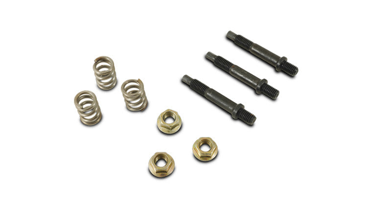 Kit de boulons à ressort, style GM de 10 mm ; comprend 3 boulons, 3 écrous et 3 ressorts