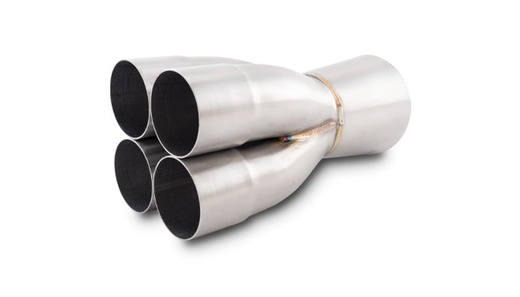 Collecteur de fusion 4-1, diamètre intérieur d'entrée de 2,50"; diamètre extérieur de fusion - 4,00"; diamètre extérieur de sortie - 4,50".
