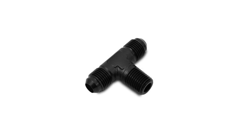 Adaptateur de raccord en T mâle à bride pour tuyau ; Taille : -4AN x 1/8" NPT.