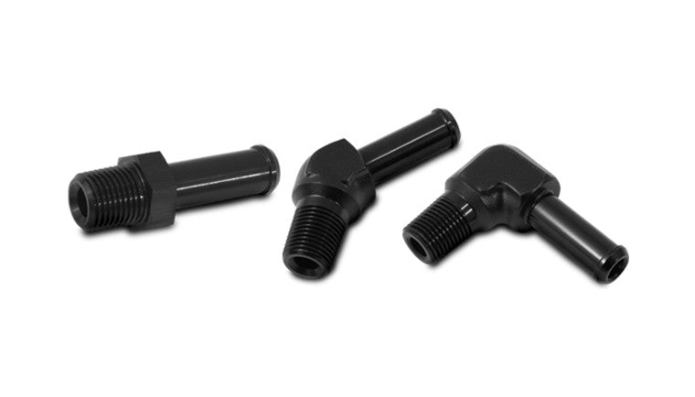 Adaptateur mâle NPT vers embout de tuyau, 90 degrés ; Taille NPT : 3/8" Taille du tuyau : 5/16"