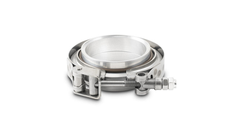 Ensemble de bride en V en aluminium, pour tuyauterie de 2" de diamètre extérieur.