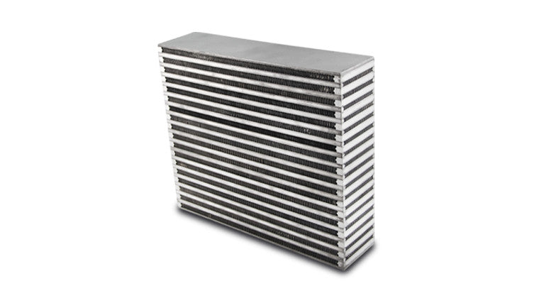 Noyau d'intercooler à flux vertical, 14 pouces de largeur x 11,75 pouces de hauteur x 3,5 pouces d'épaisseur.