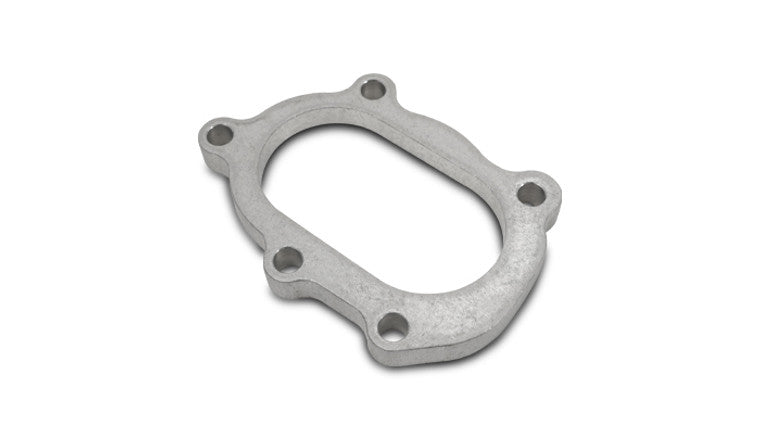 5 Bride de sortie de turbine à boulon pour GT25R/GT28R/GT30R (ouverture ovale de 90mmx55mm)
