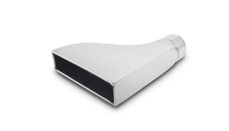 Embouts rectangulaires en acier inoxydable (style Camaro) de 7,50" x 2,00" - entrée de 2,5".