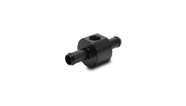 Union barbelée en ligne pour tuyau de 3/8" ID avec port 1/8" NPT