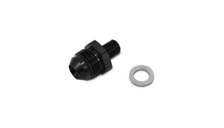 Adaptateur droit AN vers métrique ; Taille : -8AN Métrique : 10mm x 1.0