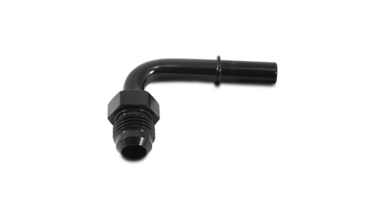 Adaptateur EFI mâle AN à 90 degrés, taille AN : -8 ; taille de la barbe : 0,375".