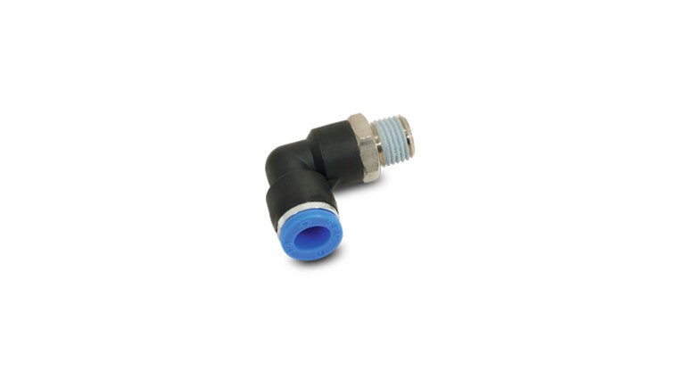 Raccord mâle à coude, pour tube de 1/4" de diamètre extérieur (filetage 1/4" NPT)