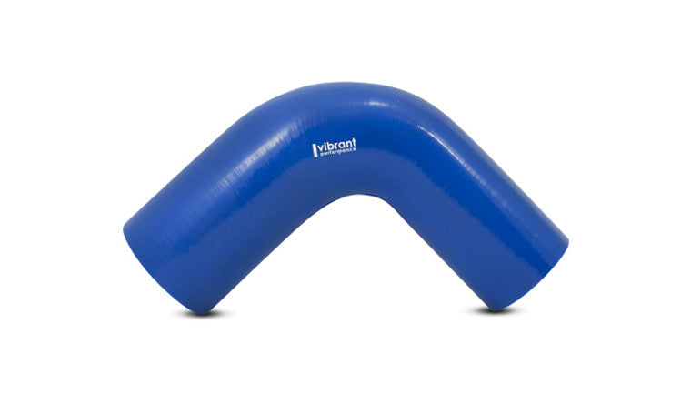 Coude réducteur à 90 degrés, diamètre intérieur de 2,50" x diamètre intérieur de 2,00" x longueur de jambe de 3,50" - bleu.