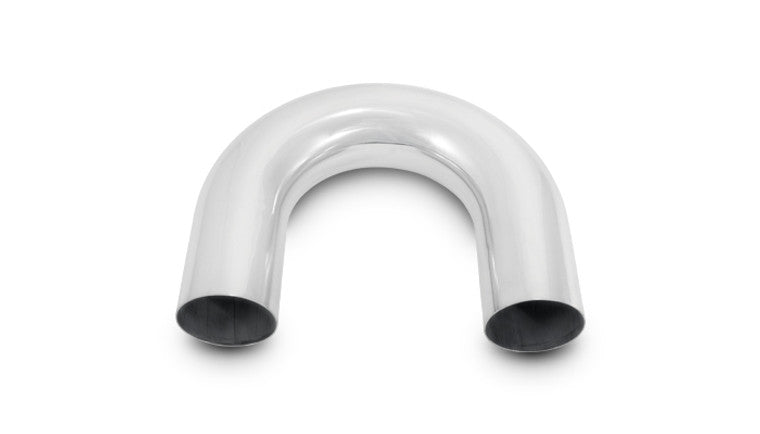 Courbure en aluminium à 180 degrés, 3,5" de diamètre extérieur - Poli