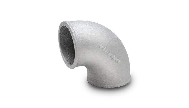 Coude en aluminium à rayon de courbure serré de 90 degrés, diamètre extérieur de 3 pouces.