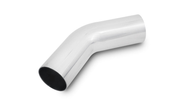 Courbure en aluminium de 45 degrés, 5" de diamètre extérieur - Poli
