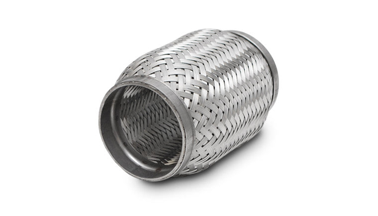 Accouplement flexible standard avec doublure tressée intérieure, diamètre intérieur de 2,25 pouces et longueur de 6,00 pouces.