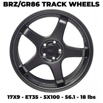 Roues GTF6 17x9 ET35 5x100 56.1 pour BRZ & GR86