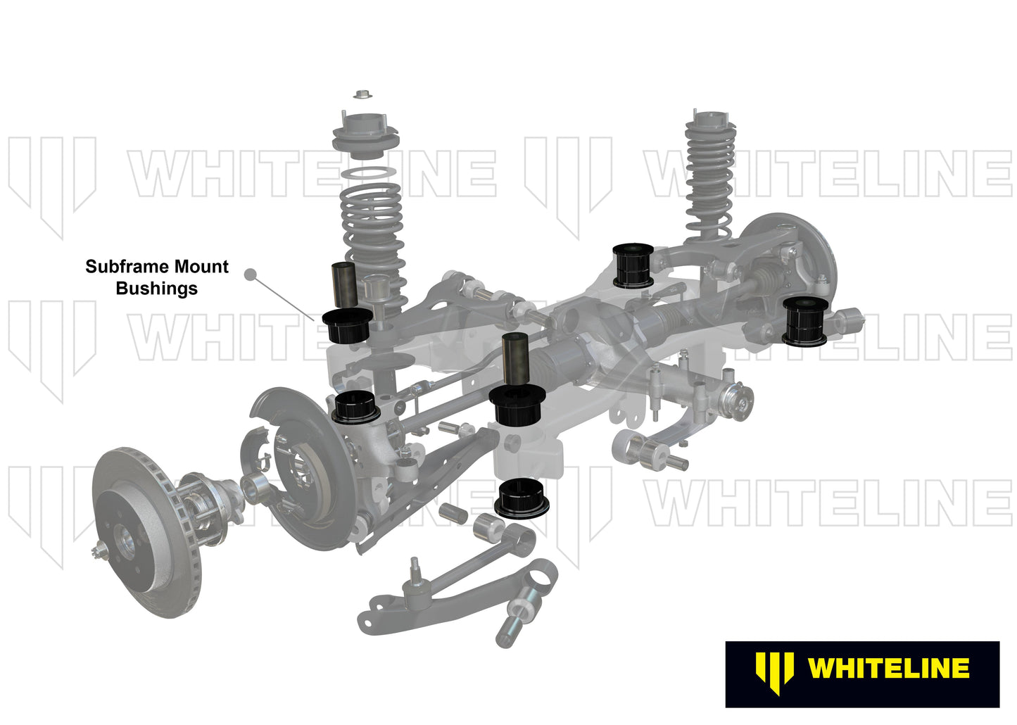 KDT921 bushings de montage de sous-châssis arrière - Subaru BRZ & Scion FRS 2012-2020