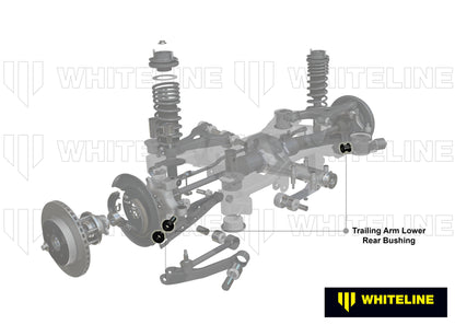 W62998 Bushing arrière du bras de suspension arrière. - Nissan 370Z