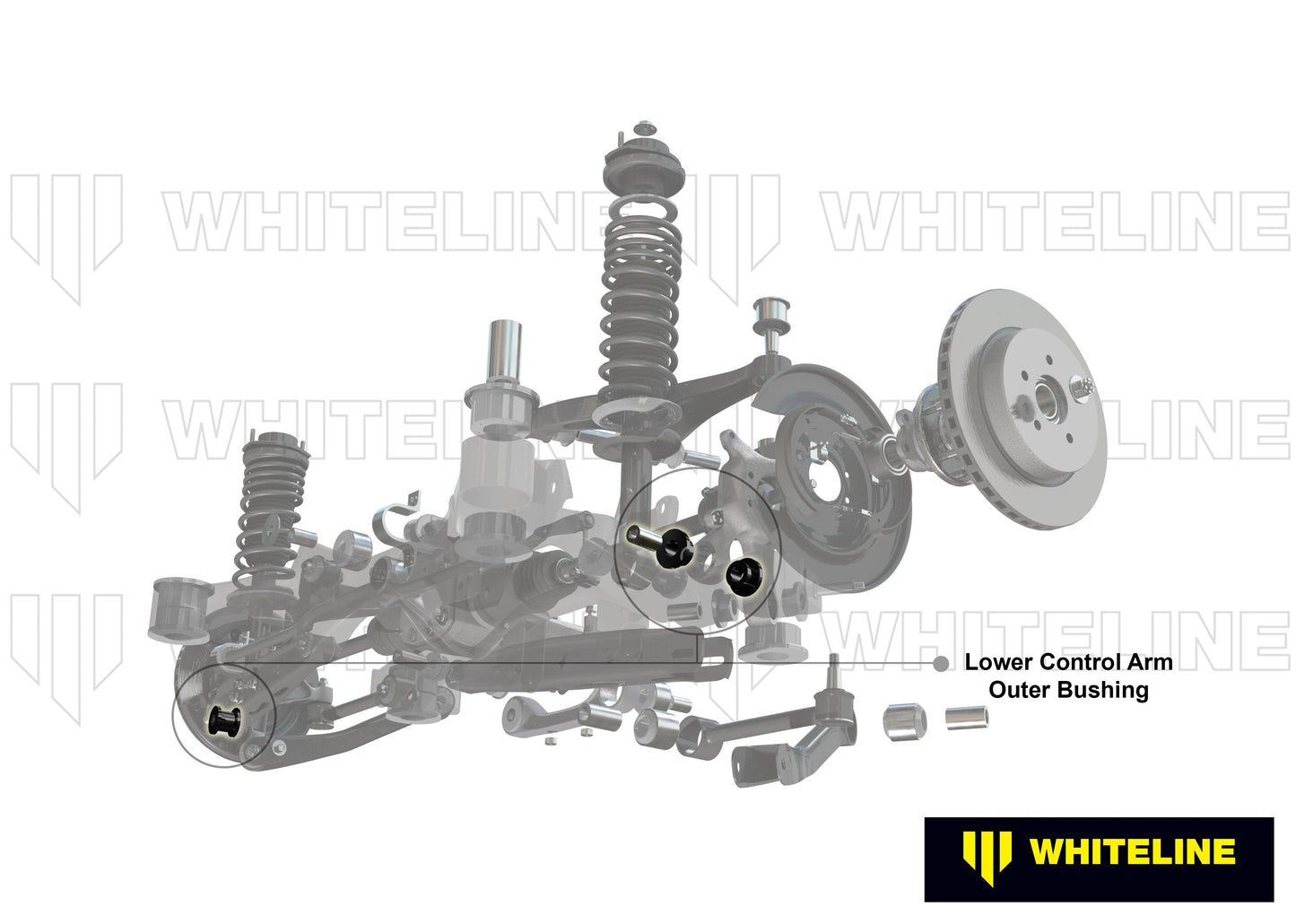 W63412 bushings de bras de suspension arrière inférieur - Subaru BRZ & Scion FRS 2012-2020