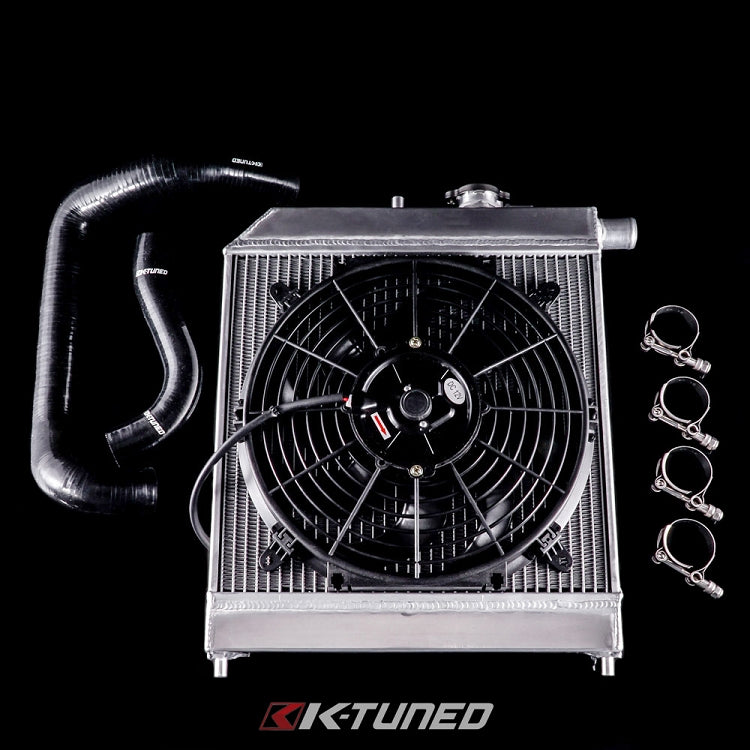 K-Swap Passenger Side Rad Kit (w/ fan, hoses & clamps)