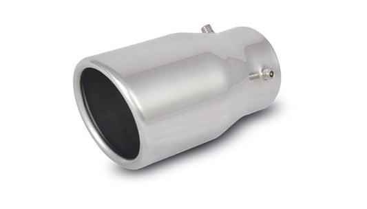 Embout en acier inoxydable rond de 3 pouces (simple paroi, coupe en angle)