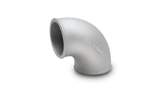 Coude en aluminium à rayon de courbure serré de 90 degrés, diamètre extérieur de 2,5 pouces.